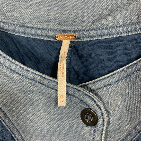 Free People Hippie Professional blue jean blue - Picture 3 of 4